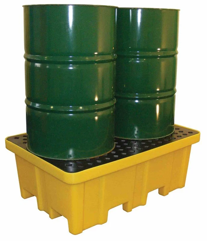 Wanna wychwytowa z kratownicą podwyższona nośność pod 2 beczki 1220 x 820 x 450 mm